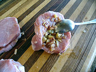 stuffing-chops