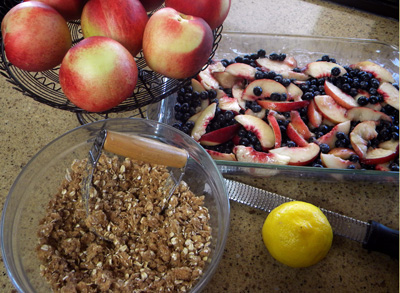 Ready to sprinkle on topping and bake