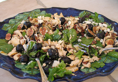 spinach-fig-salad Kim's beautiful salad - October 2008