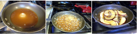 apples chai and sugar, ready for apples, caramelized apples
