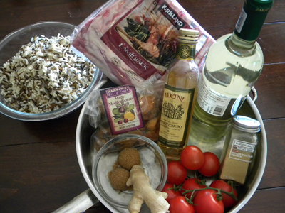 Mostarda and Lamb ingredients 