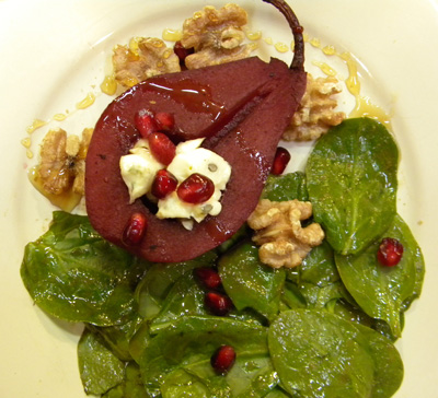 wine poached