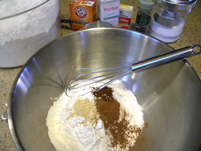 flour and spices