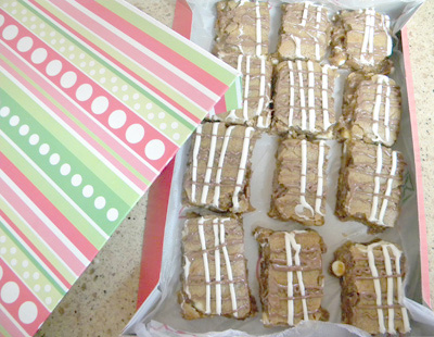 gingerbread blondies