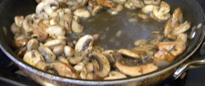 mushrooms letting off their water