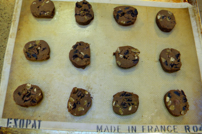 sliced and ready for the oven