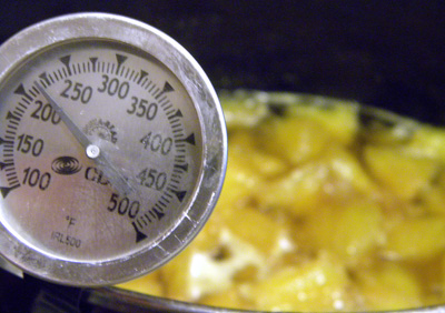 and pineapple reaches 220 degrees