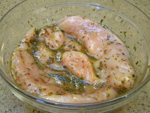 chickenmarinating