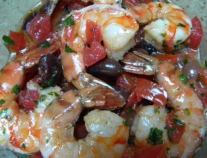 shrimpolive salad