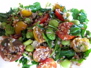 bulger edamamedill salad