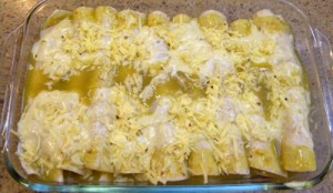 striped enchiladas