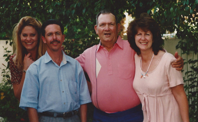 Easter 1996, Sloane, Andy, Dad and Linda