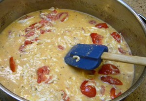 finished alfredo sauce