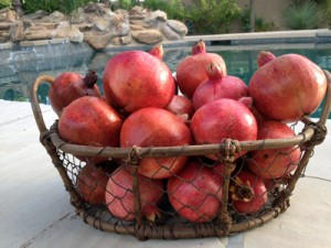 basket of poms