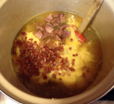 add cheese sauce