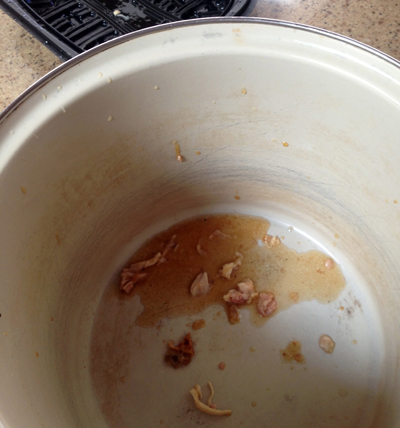 drippings fo the pot