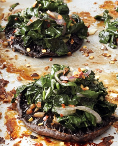portobello with kale