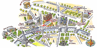 heart of Paris map