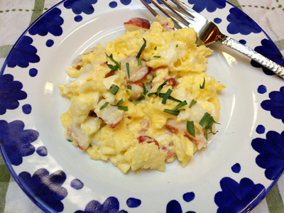 lobster soft scrambled eggs