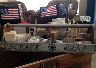 package and wrap tote