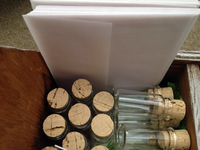 vellum and glass